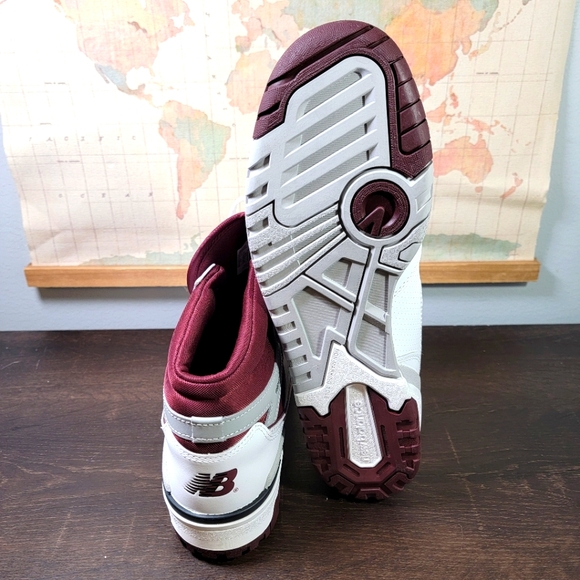 BRAND NEW New Balance 650 White Burgundy Raincloud Men's Size 11.0 - Picture 7 of 7